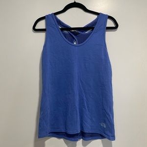 The North Face Blue Twist Back Workout Tank Medium